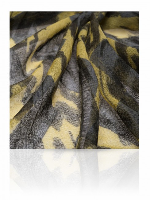 Палантин Унисекс ZW-IKKAT/YELLOW.GREY